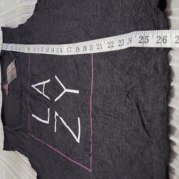 Mina Lisa 3x Gray and Purple 'Lazy' Tank Top and Pants Set Pajama Longewear NWT - Picture 5 of 14